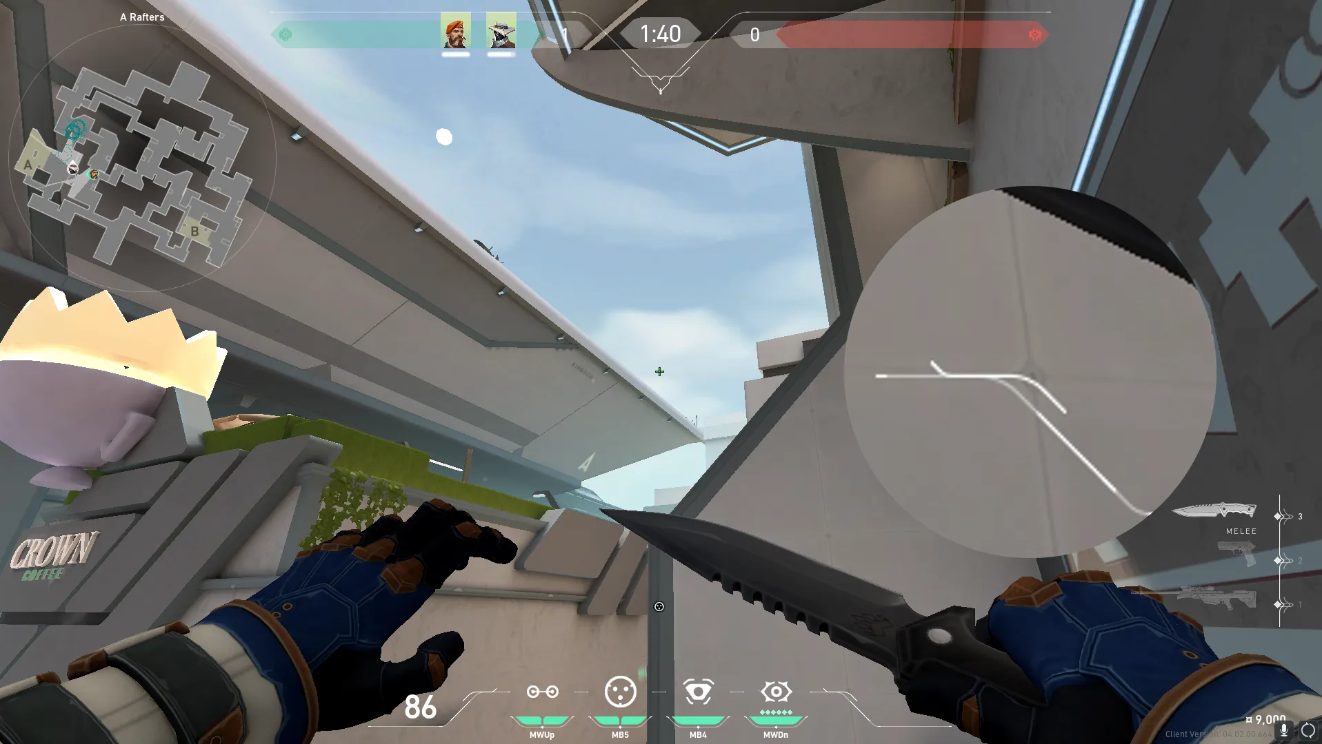 Cypher Cyber Cage on Split Defense Site A — step 3 of 5: Aim — line up the shot