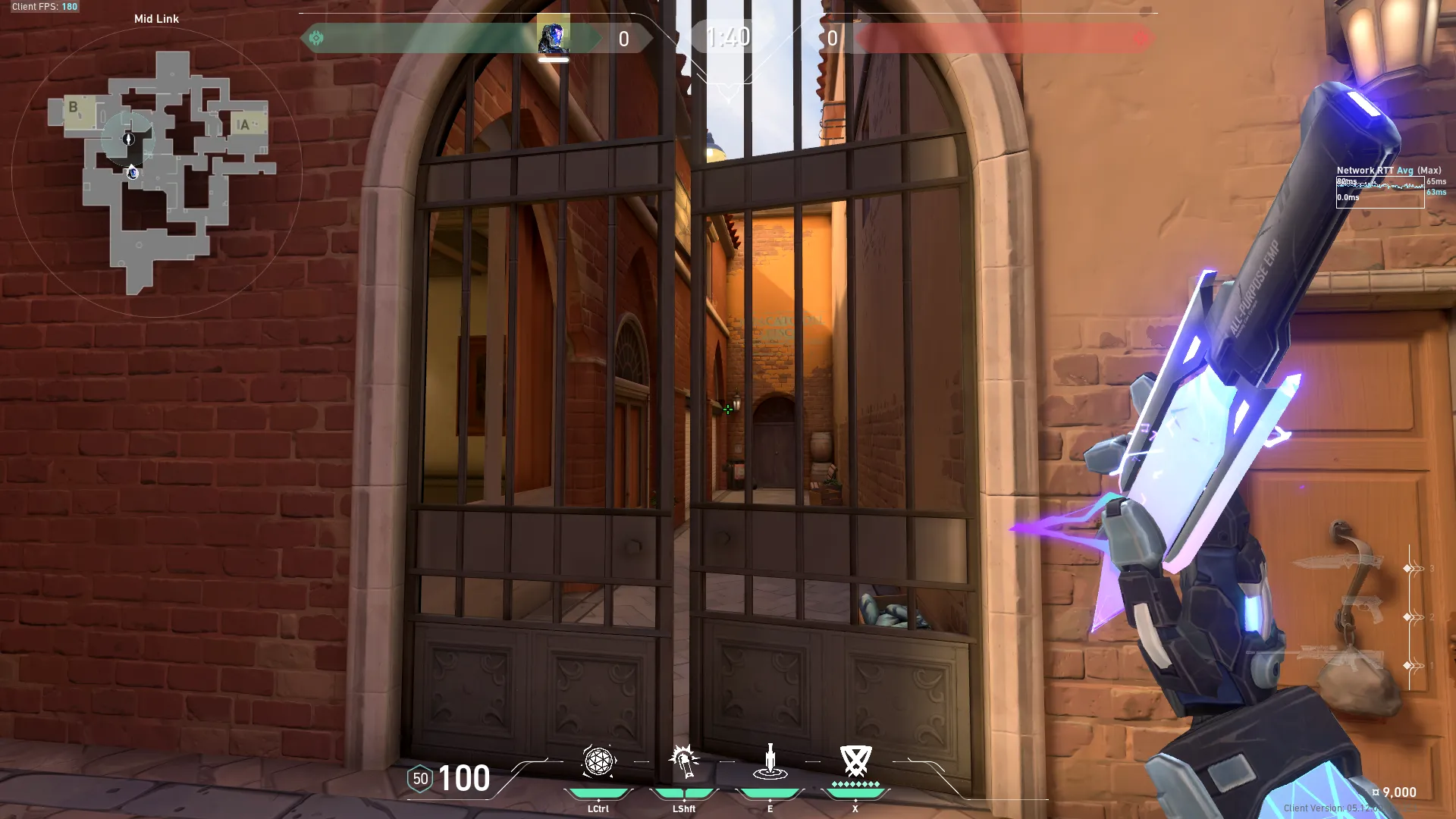 KAY/O Zero_Point on Ascent Attack Mid — step 2 of 3: Aim — line up the shot