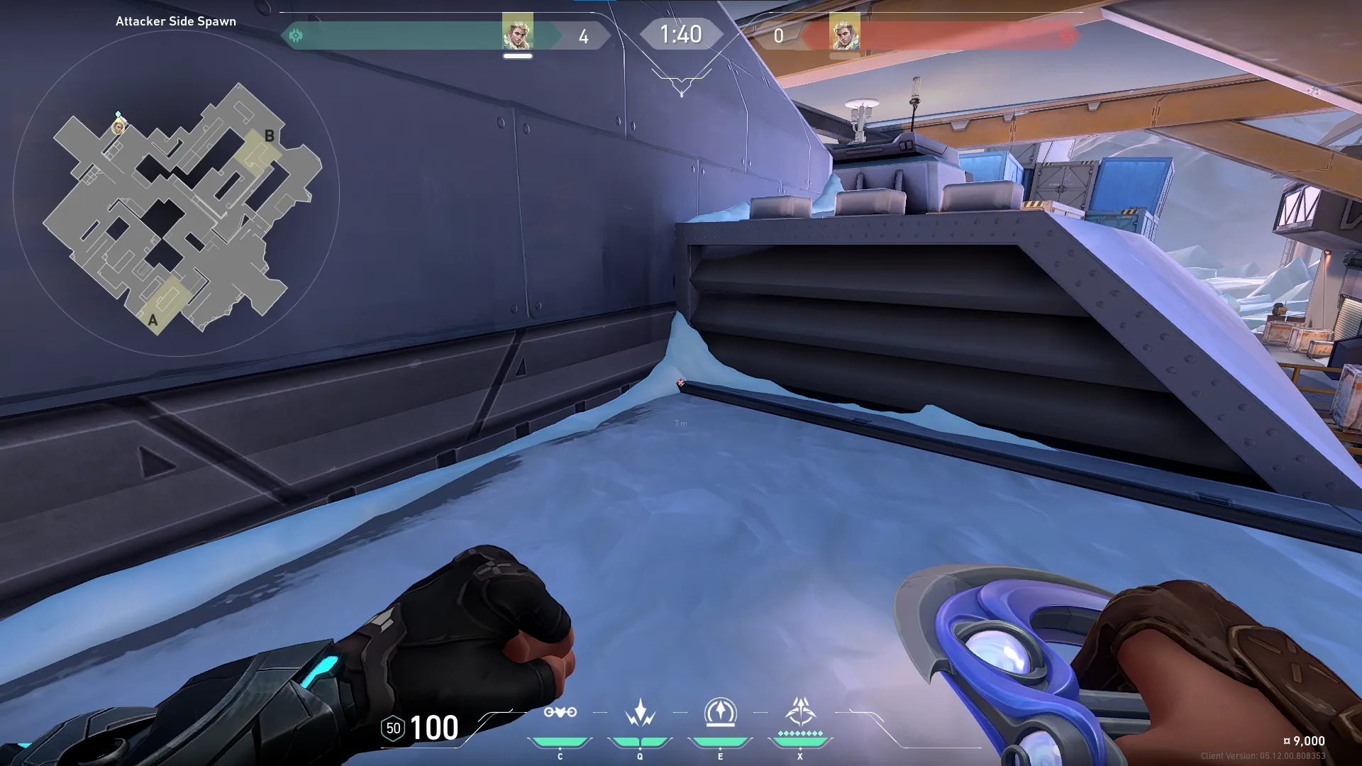 Attacker Spawn To B Site God Dart — Sova lineup on Icebox