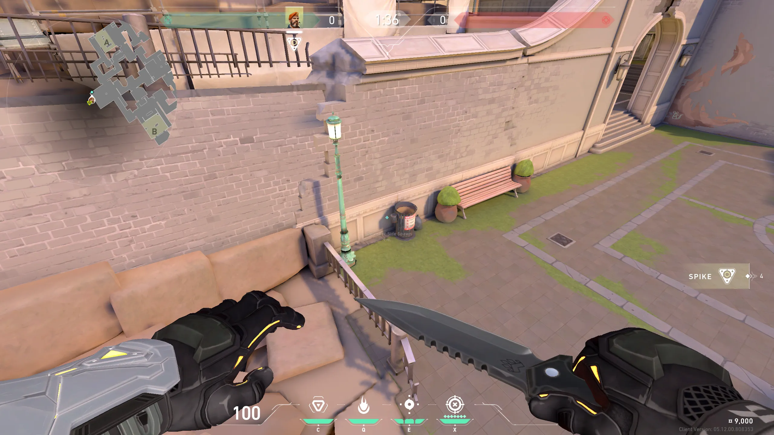 Brimstone Incendiary on Ascent Defense Site A — step 1 of 3: Position — where to stand