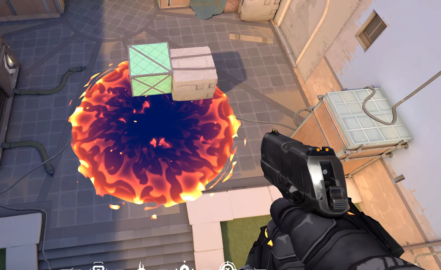 Brimstone Incendiary on Ascent Attack Site A — step 3 of 3: Result