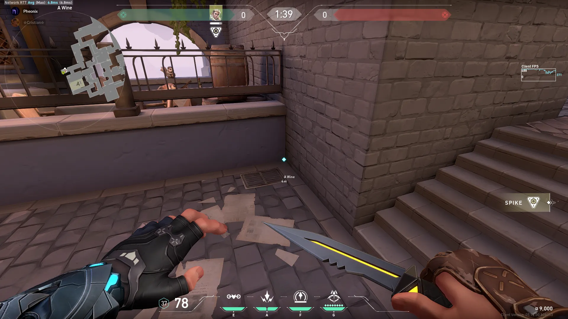 Sova Shock Bolt on Ascent Defense Site A — step 1 of 3: Position — where to stand