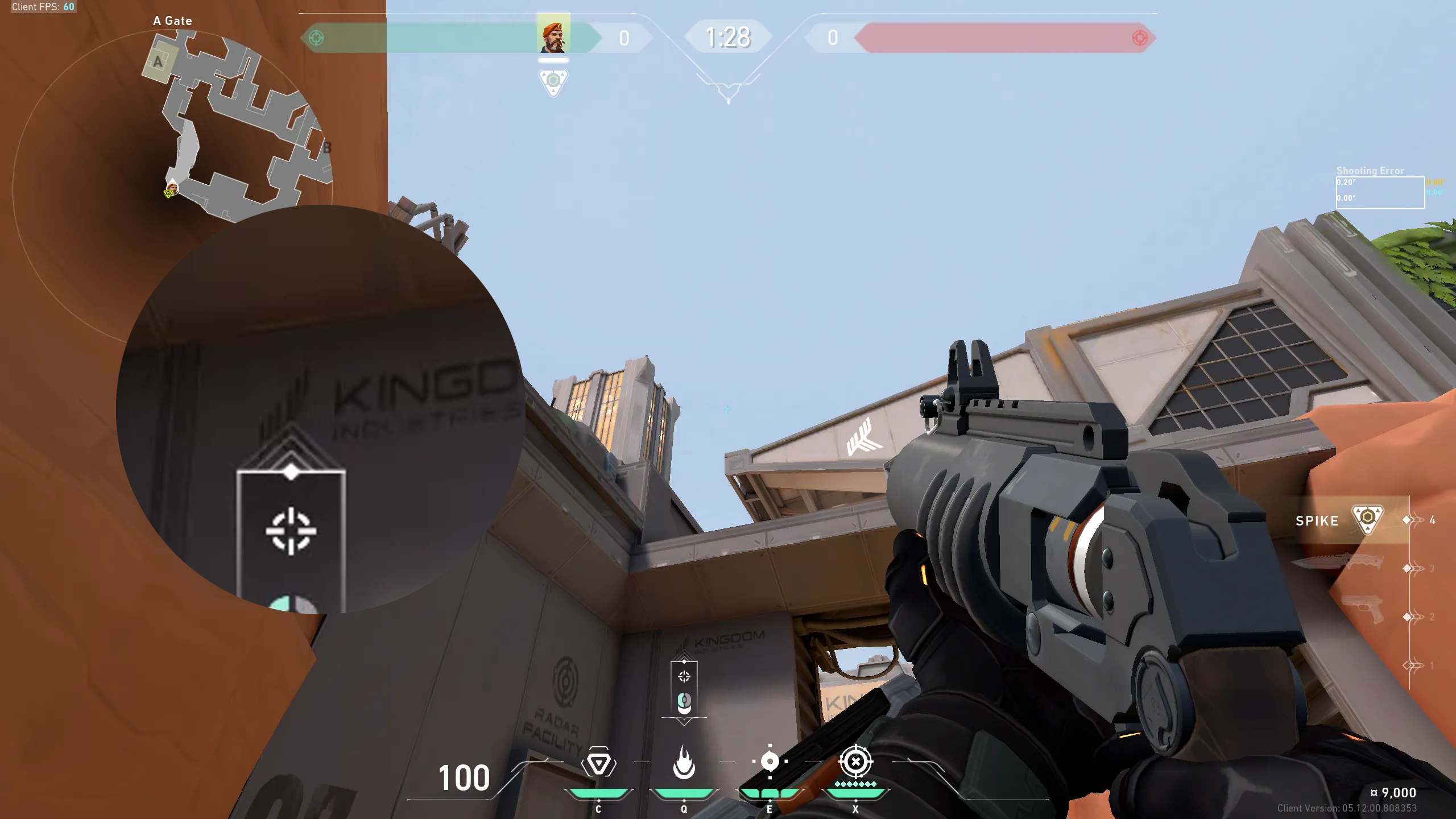 Brimstone Incendiary on Fracture Attack Site A — step 2 of 3: Aim — line up the shot