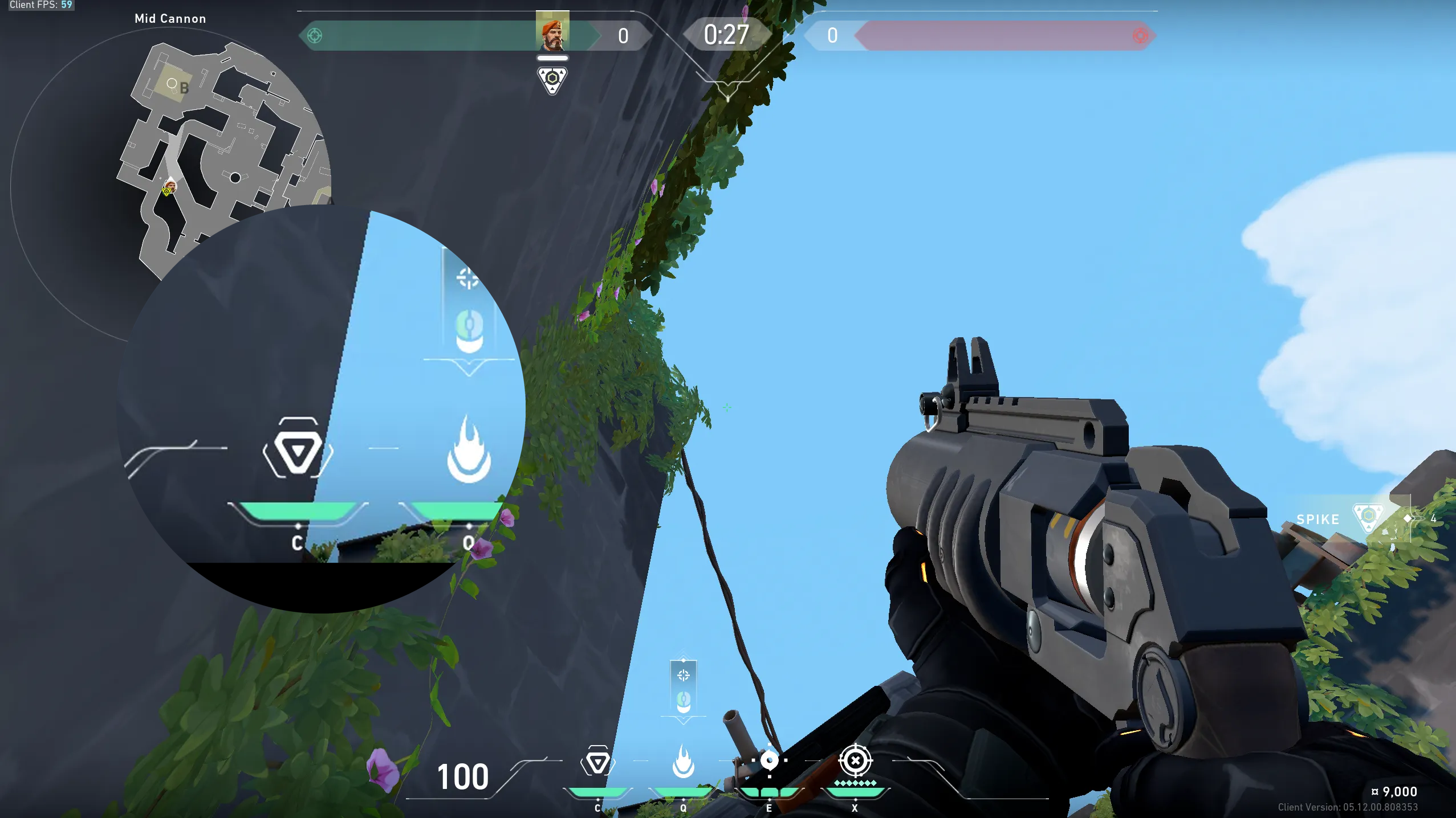 Brimstone Incendiary on Breeze Attack Site B — step 3 of 4: Aim — line up the shot