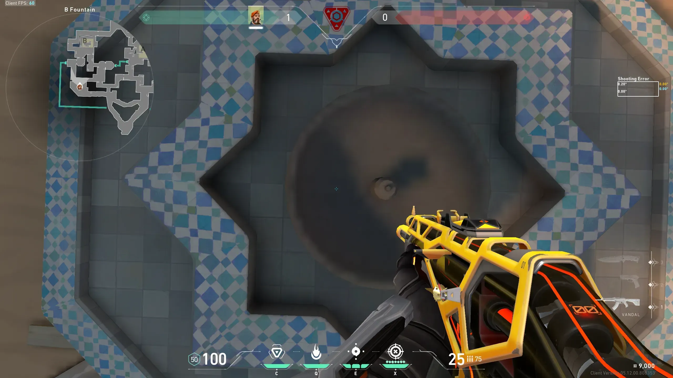 Brimstone Incendiary on Bind Attack Site B — step 1 of 3: Position — where to stand