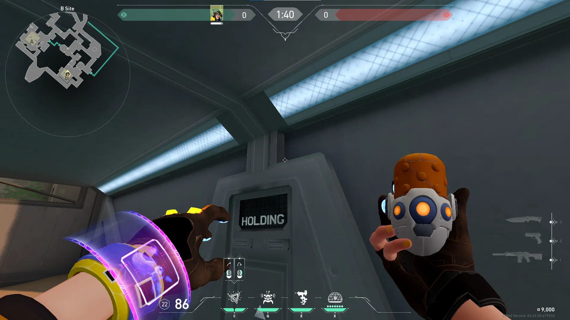 Killjoy Nanoswarm on Bind Attack Site B — step 2 of 3: Aim — line up the shot