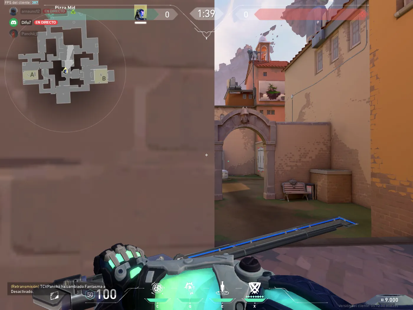 KAY/O Flash_Drive on Ascent Attack Mid — step 2 of 4: Aim — line up the shot