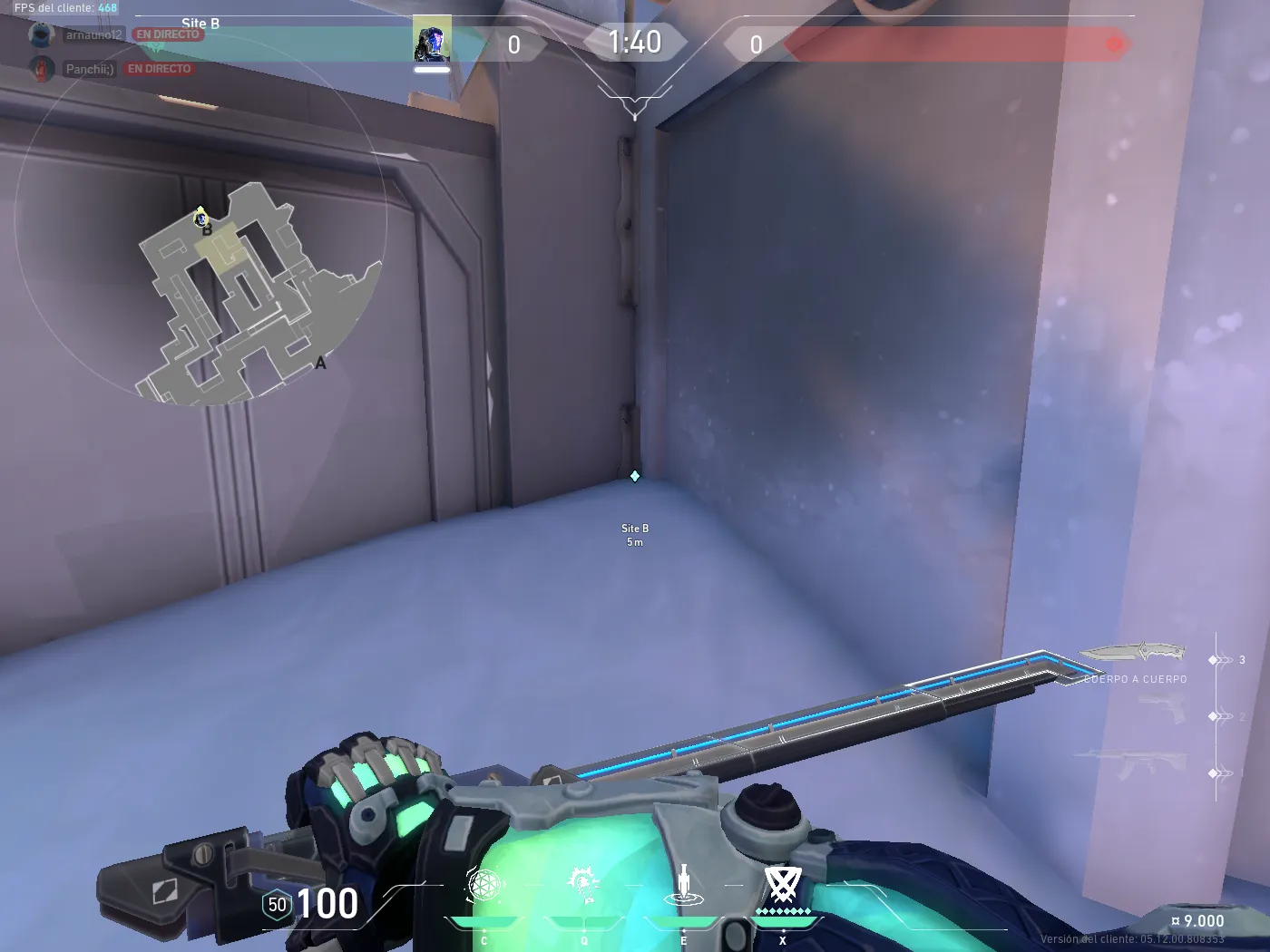 KAY/O Flash_Drive on Icebox Attack Site B — step 1 of 3: Position — where to stand