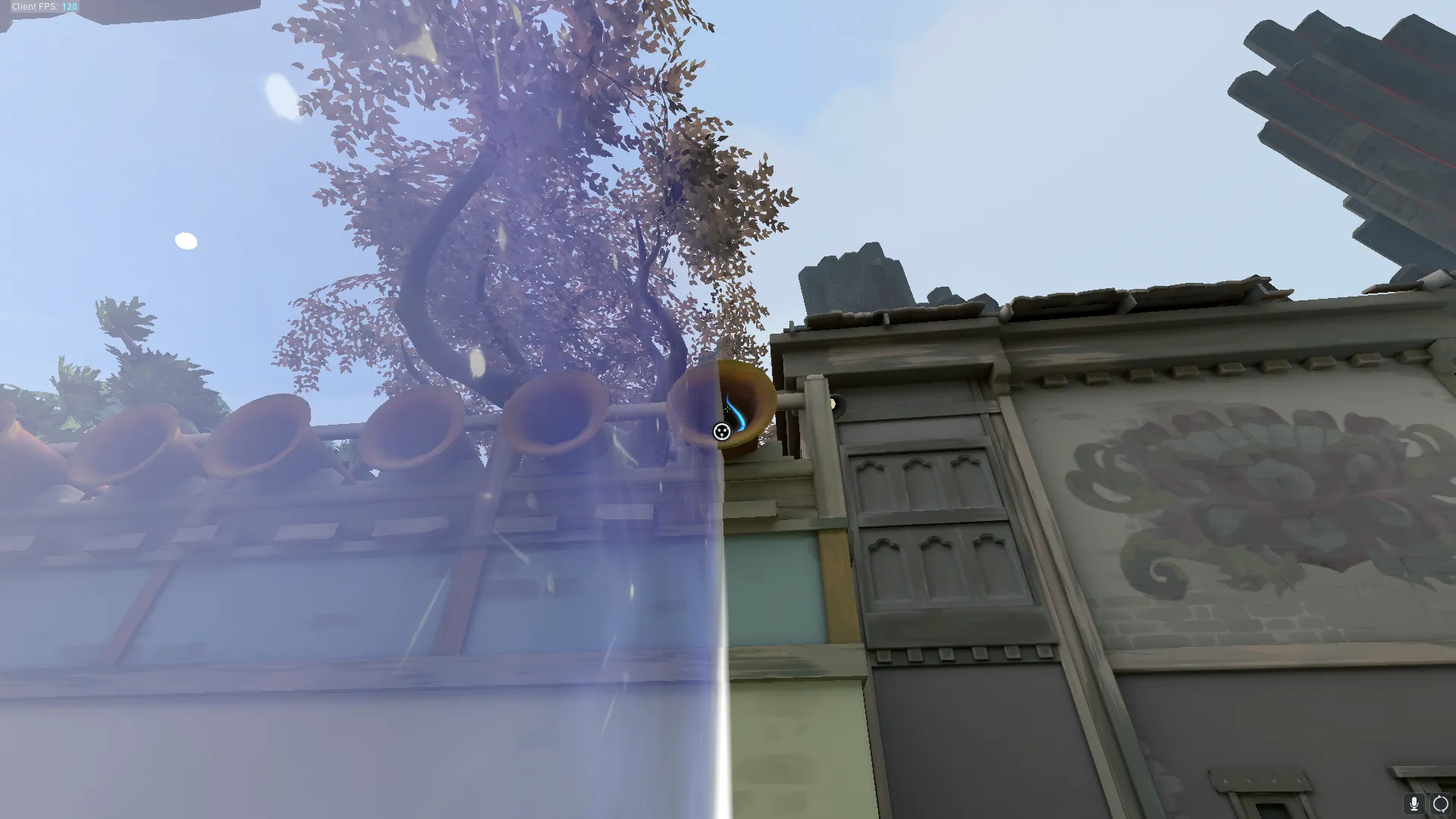 Cypher Cyber Cage on Haven Defense Site C — step 2 of 3: Aim — line up the shot