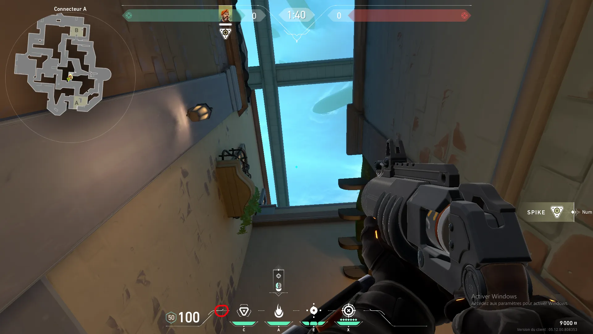Brimstone Incendiary on Pearl Defense Site B — step 2 of 3: Aim — line up the shot