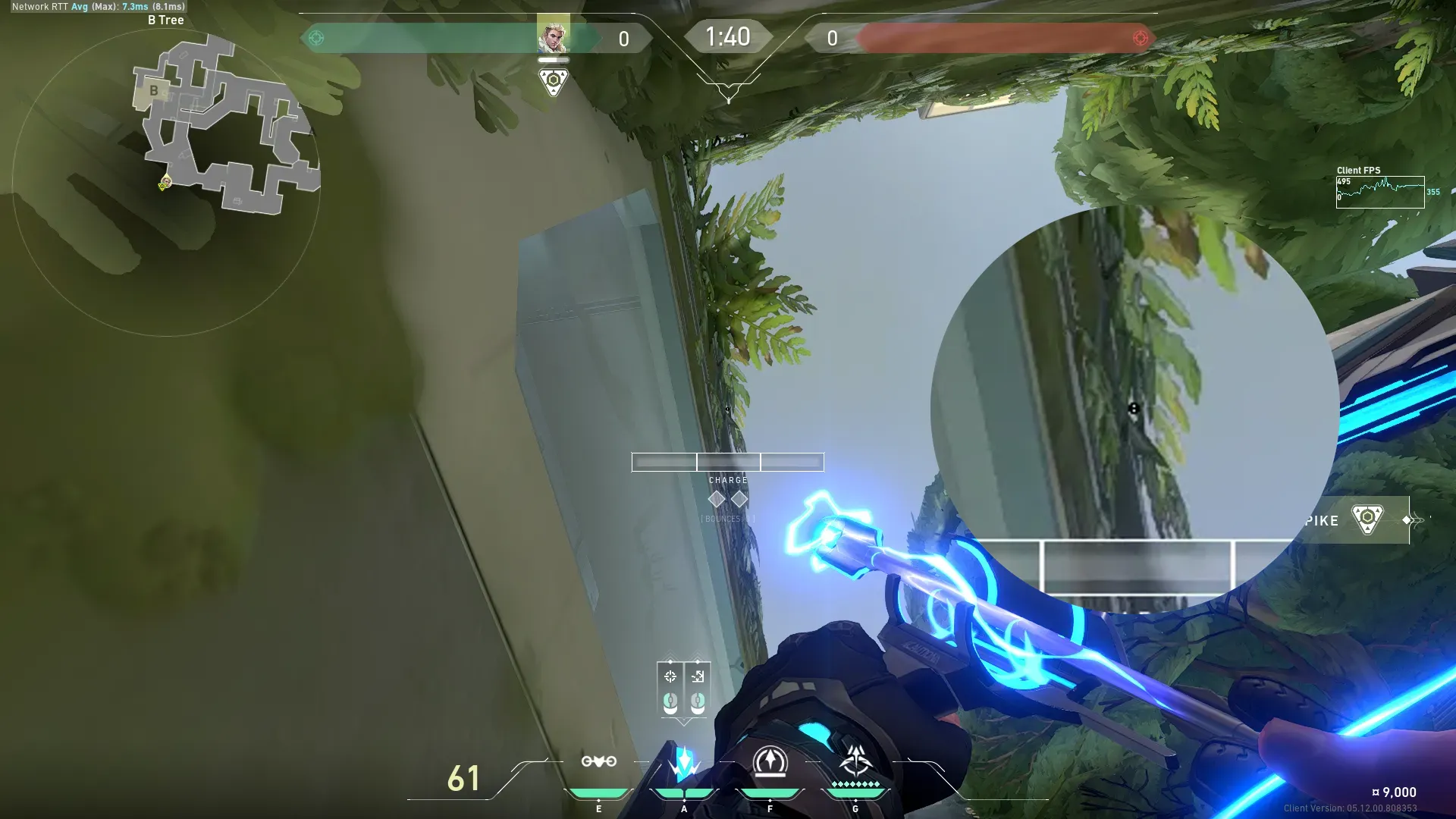 Sova Shock Bolt on Fracture Defense Site B — step 2 of 3: Aim — line up the shot