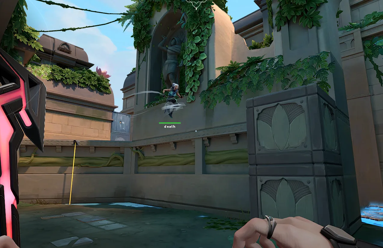 Sage Barrier Orb on Lotus Defense Site A — step 3 of 6: Aim — line up the shot