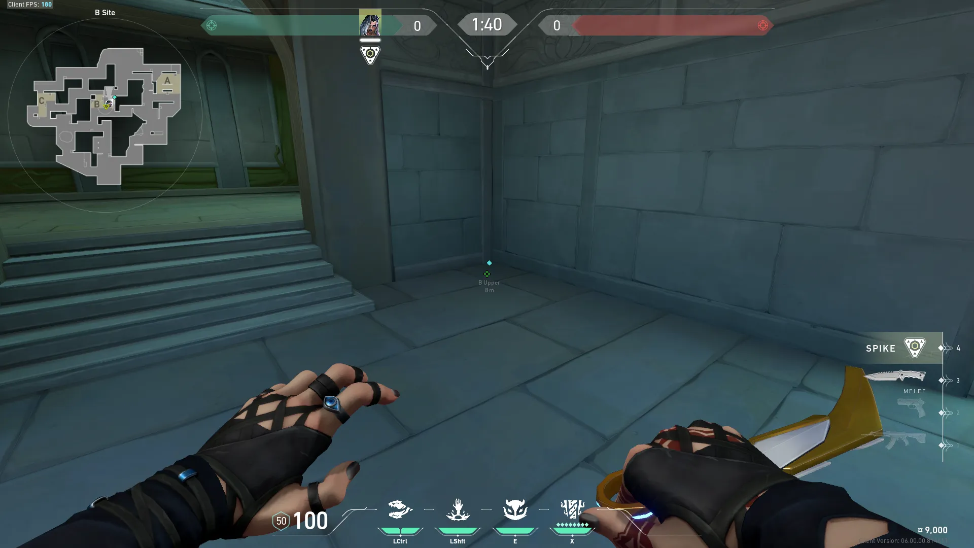 Fade Haunt on Lotus Defense Site C — step 1 of 4: Position — where to stand