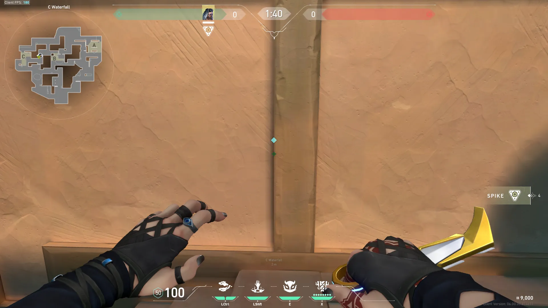 Fade Haunt on Lotus Defense Site C — step 1 of 3: Position — where to stand