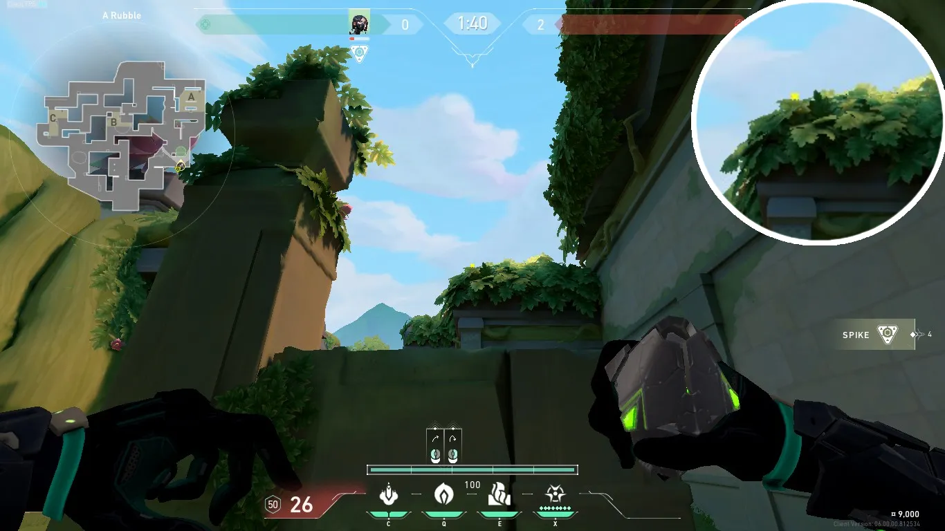 Viper Poison Cloud on Lotus Attack Site A — step 3 of 4: Aim — line up the shot