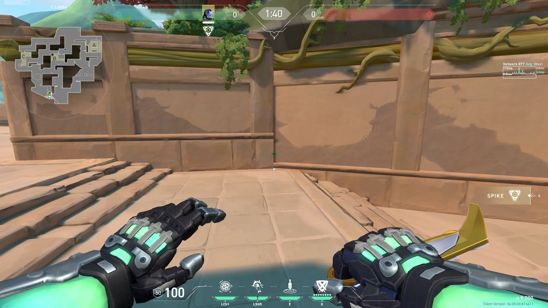 KAY/O Zero_Point on Lotus Attack Site C — step 1 of 3: Position — where to stand