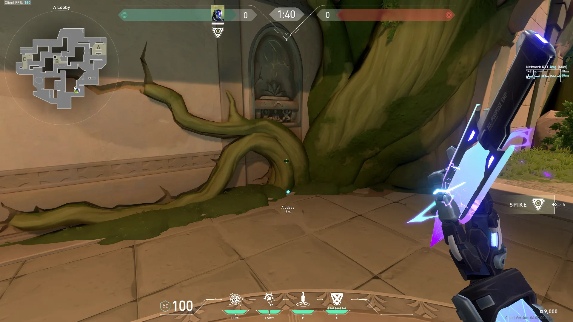 KAY/O Zero_Point on Lotus Attack Site A — step 1 of 3: Position — where to stand