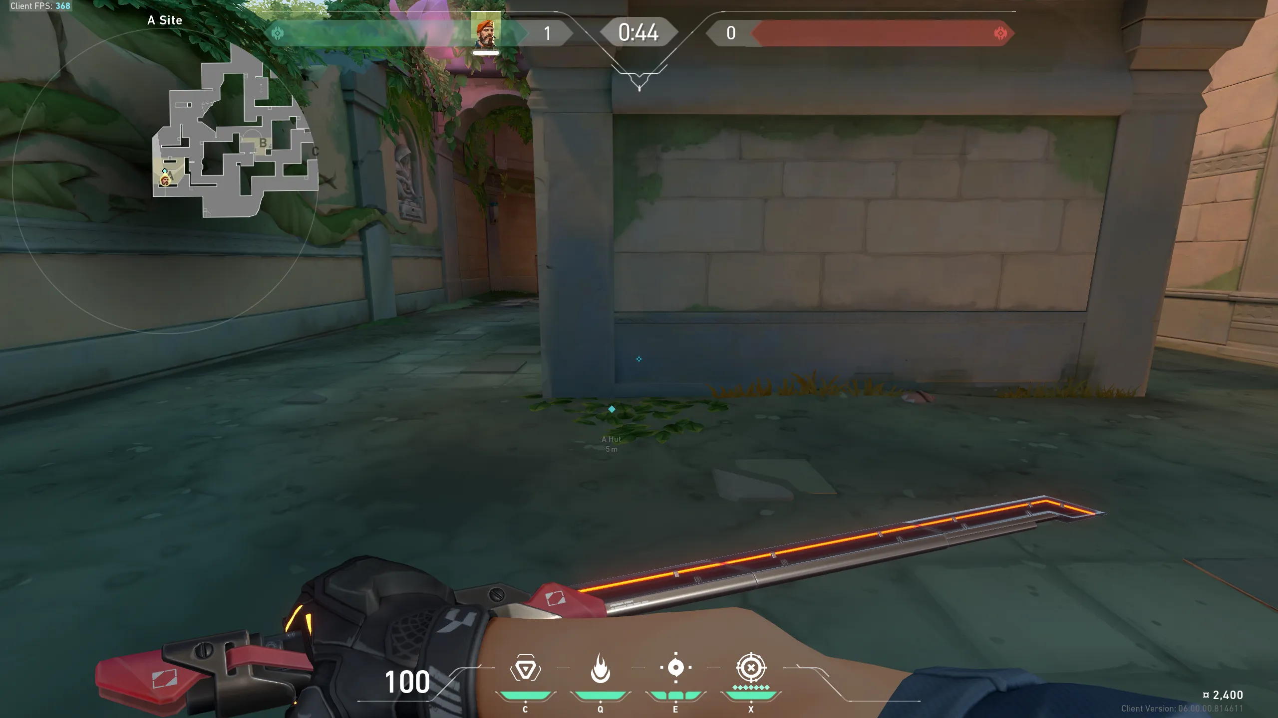 A Site From Enemy Spawn — Brimstone lineup on Lotus