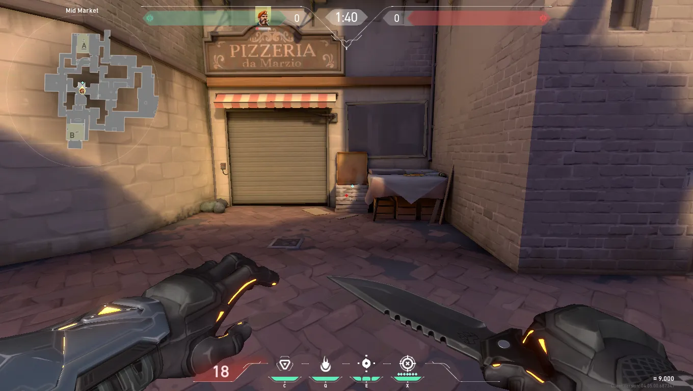 Brimstone Incendiary on Ascent Attack Site B — step 1 of 3: Position — where to stand