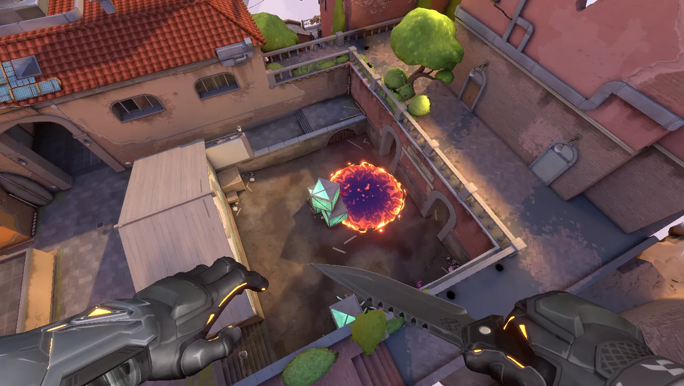 Brimstone Incendiary on Ascent Attack Site B — step 3 of 3: Result