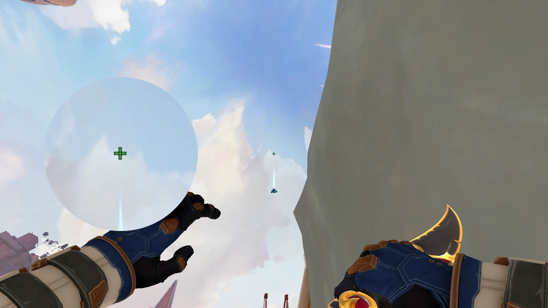 Cypher Cyber Cage on Ascent Defense Site A — step 2 of 3: Aim — line up the shot