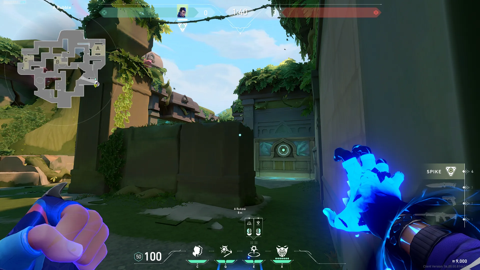 Yoru Gatecrash on Lotus Attack Mid — step 2 of 3: Aim — line up the shot