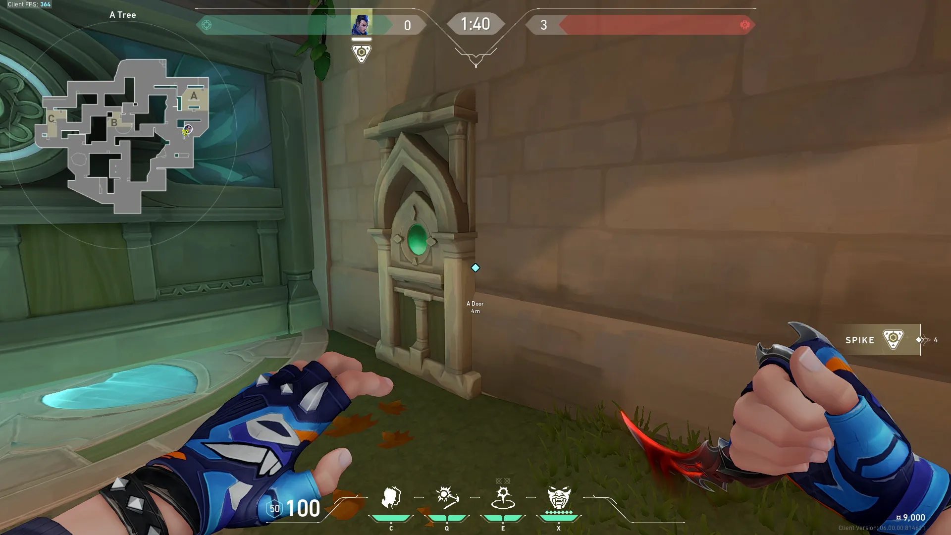 Yoru Gatecrash on Lotus Attack Site C — step 1 of 3: Position — where to stand