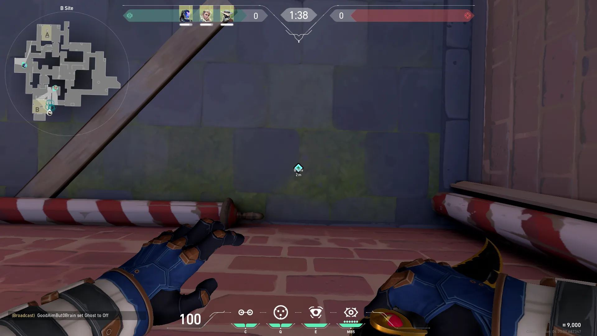 Dual One-Way Cage for Defending B Lane Rushers — Cypher lineup on Ascent