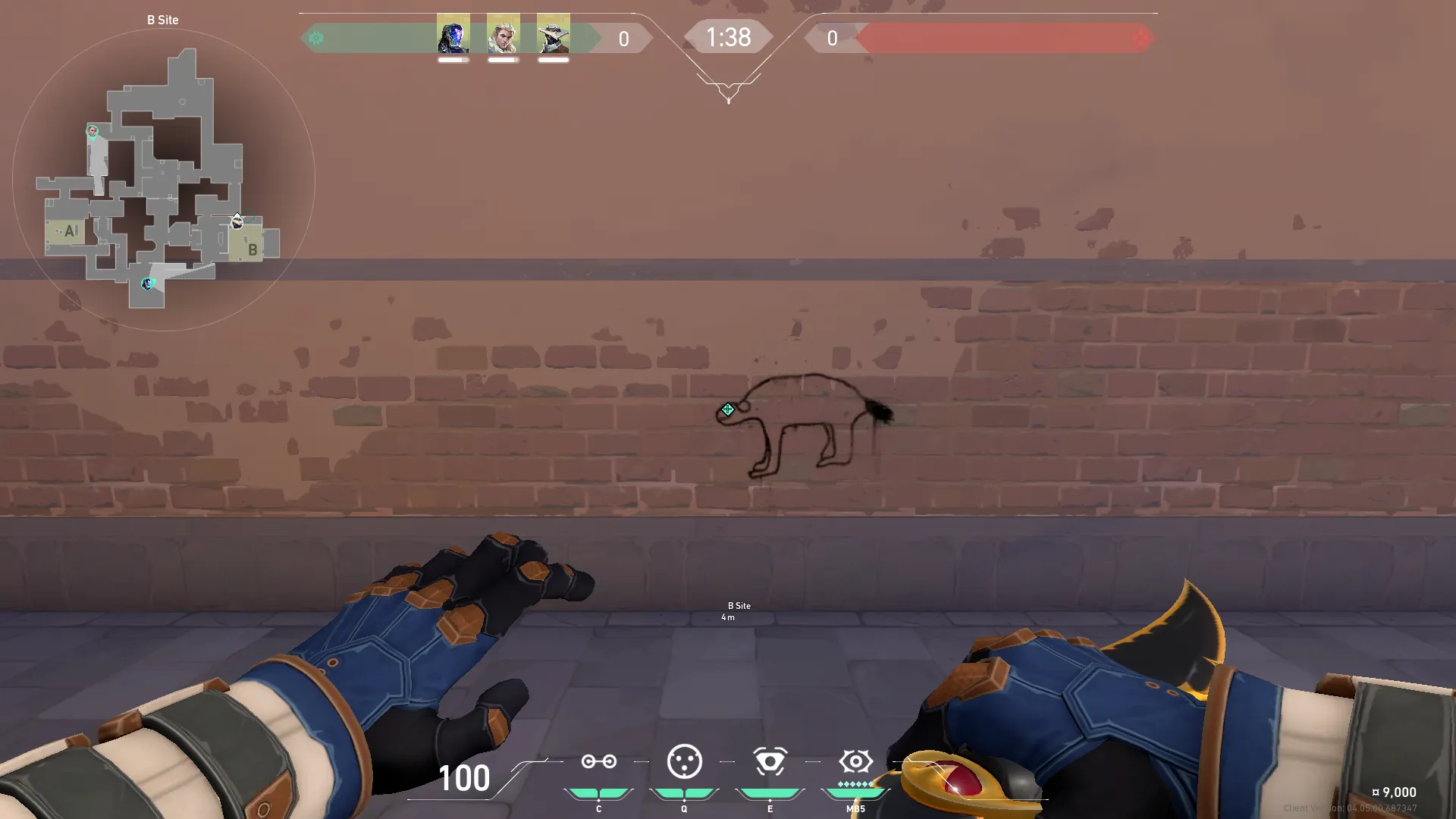Cypher Cyber Cage on Ascent Defense Site B — step 3 of 6: Aim — line up the shot