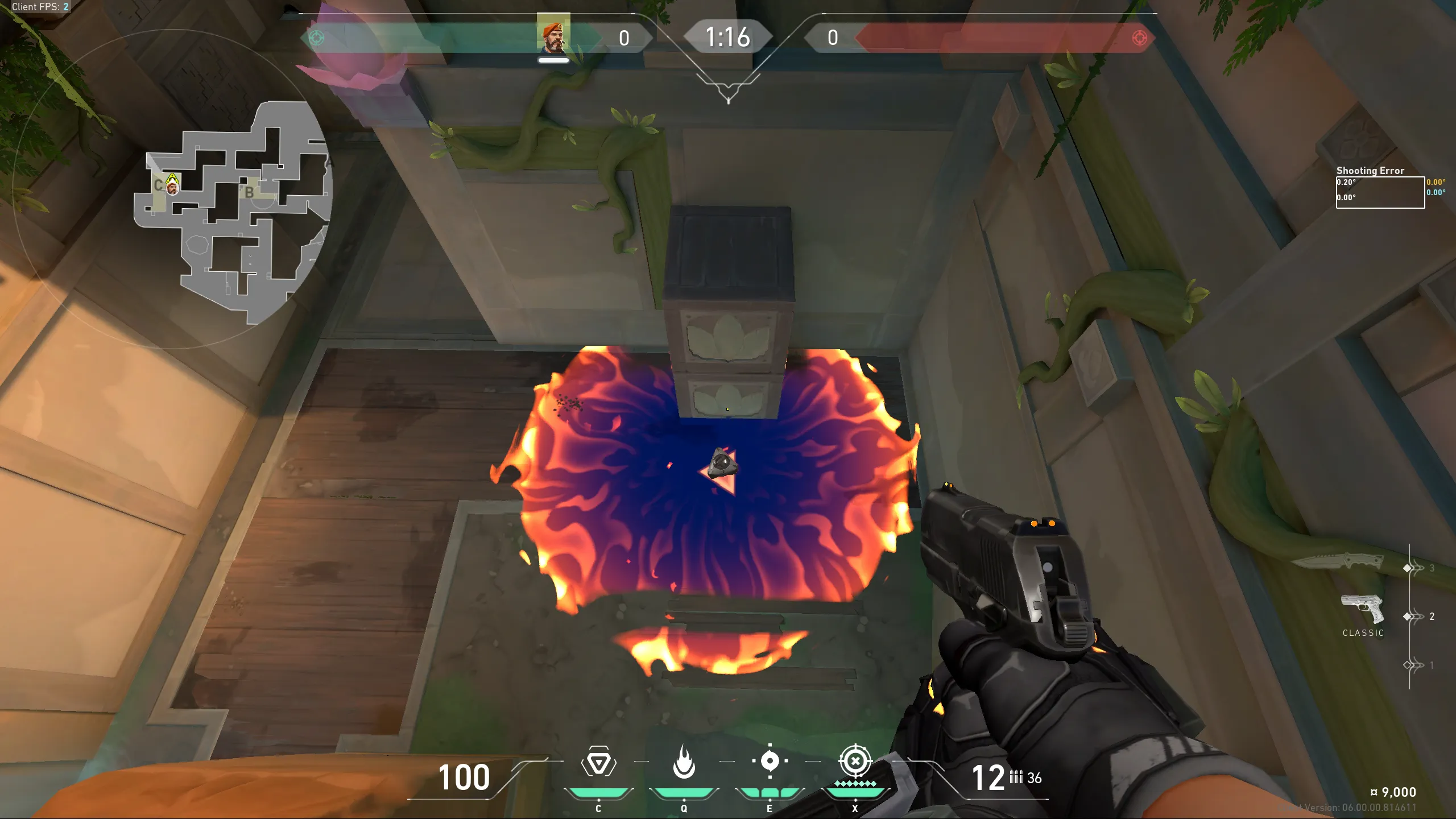 Brimstone Incendiary on Lotus Attack Site C — step 3 of 3: Result