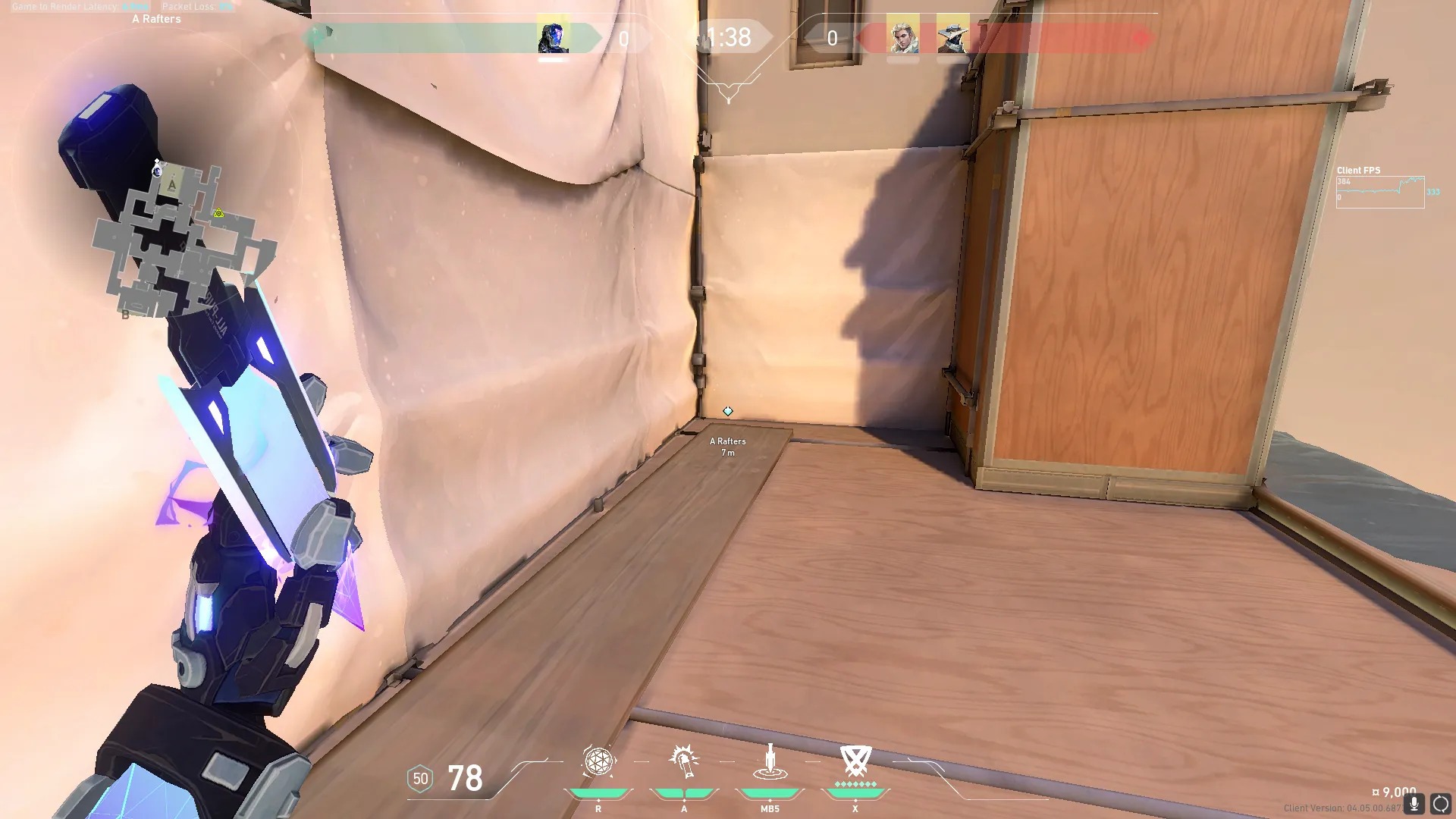 Suppress for B lobby from A lobby — KAY/O lineup on Ascent