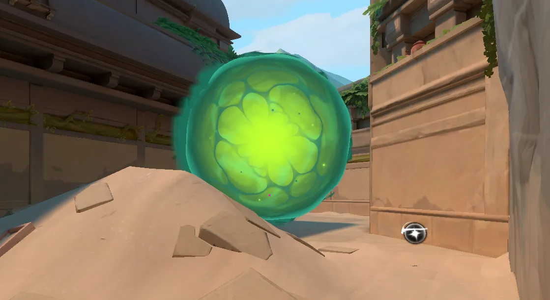 Viper Poison Cloud on Lotus Attack Site C — step 4 of 6: Aim — line up the shot