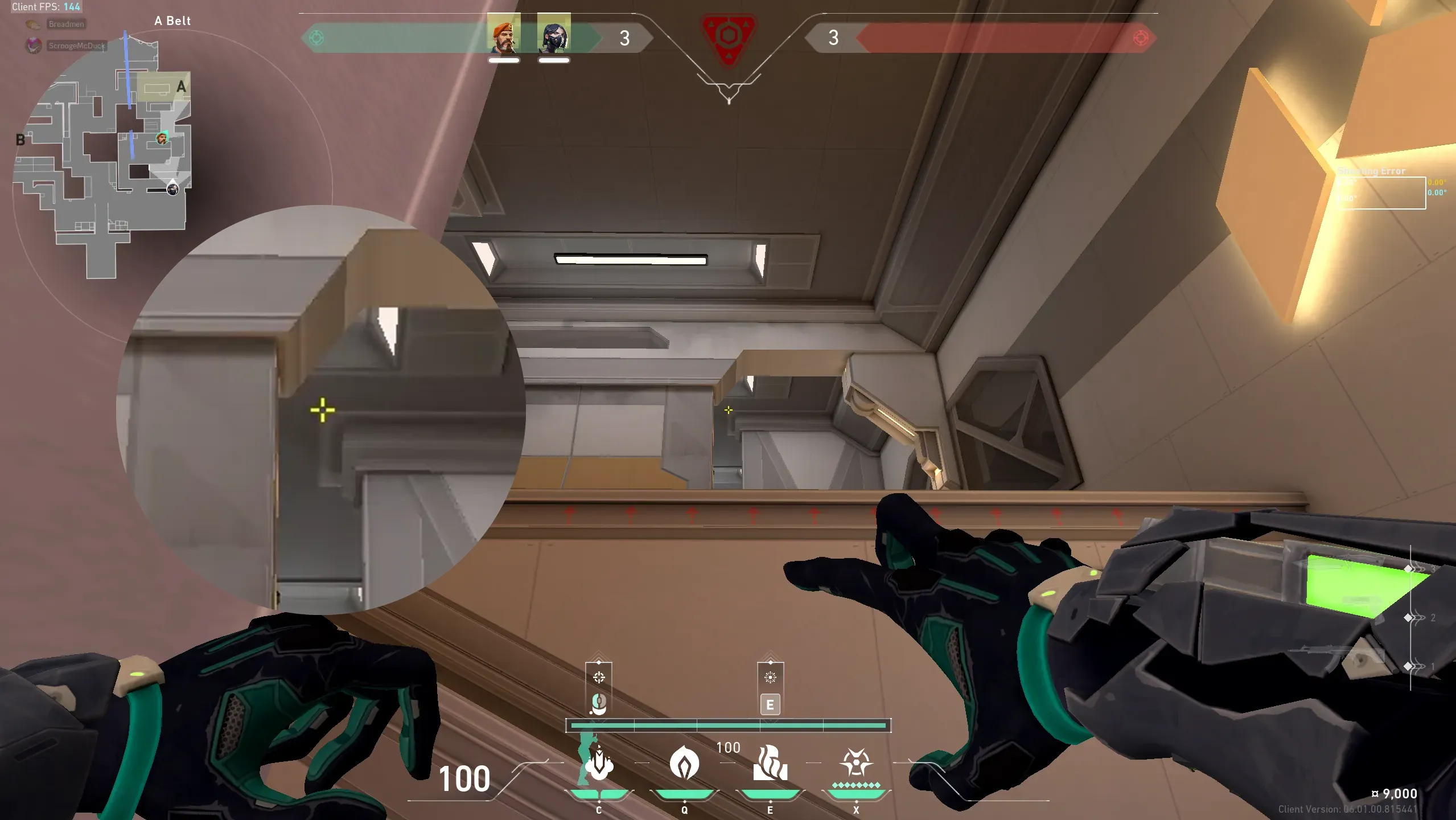 Viper Snake Bite on Icebox Defense Site A — step 2 of 3: Aim — line up the shot