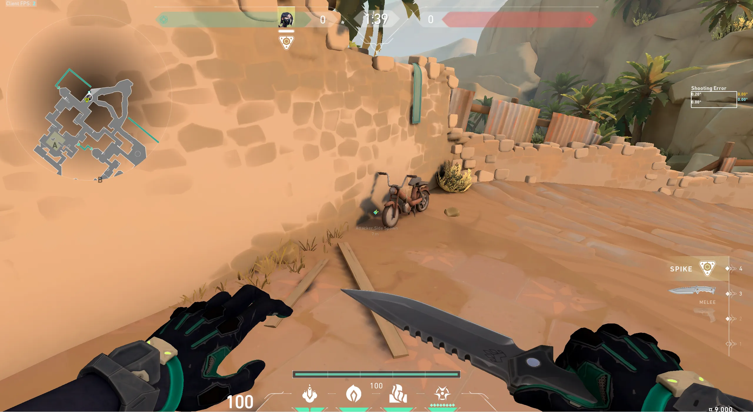 Viper Snake Bite on Bind Attack Site A — step 1 of 3: Position — where to stand