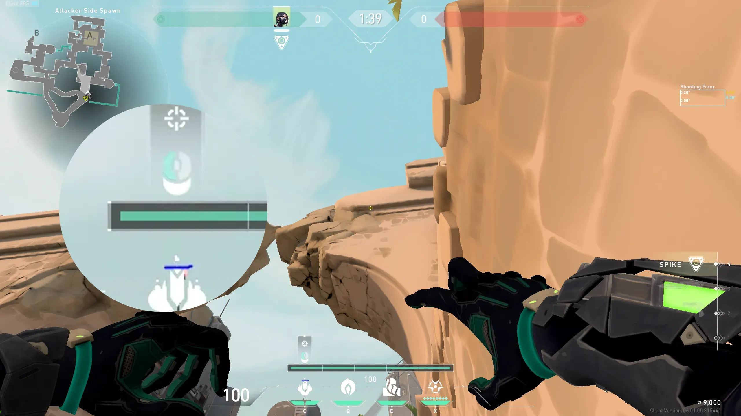 Viper Snake Bite on Bind Attack Site A — step 2 of 3: Aim — line up the shot