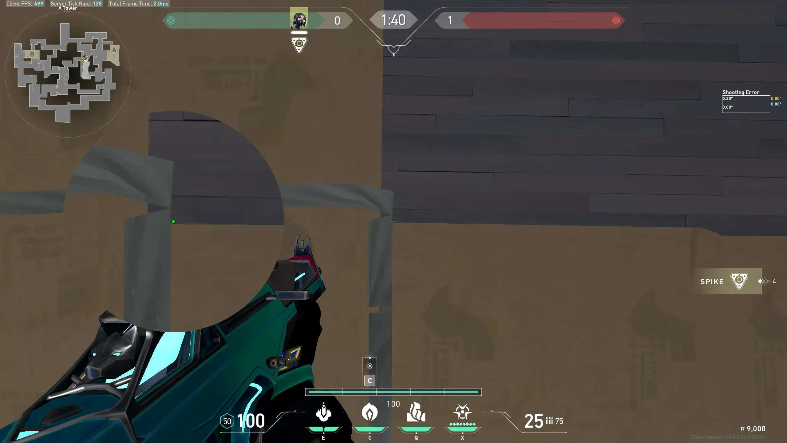 Viper Poison Cloud on Split Attack Site A — step 1 of 3: Position — where to stand