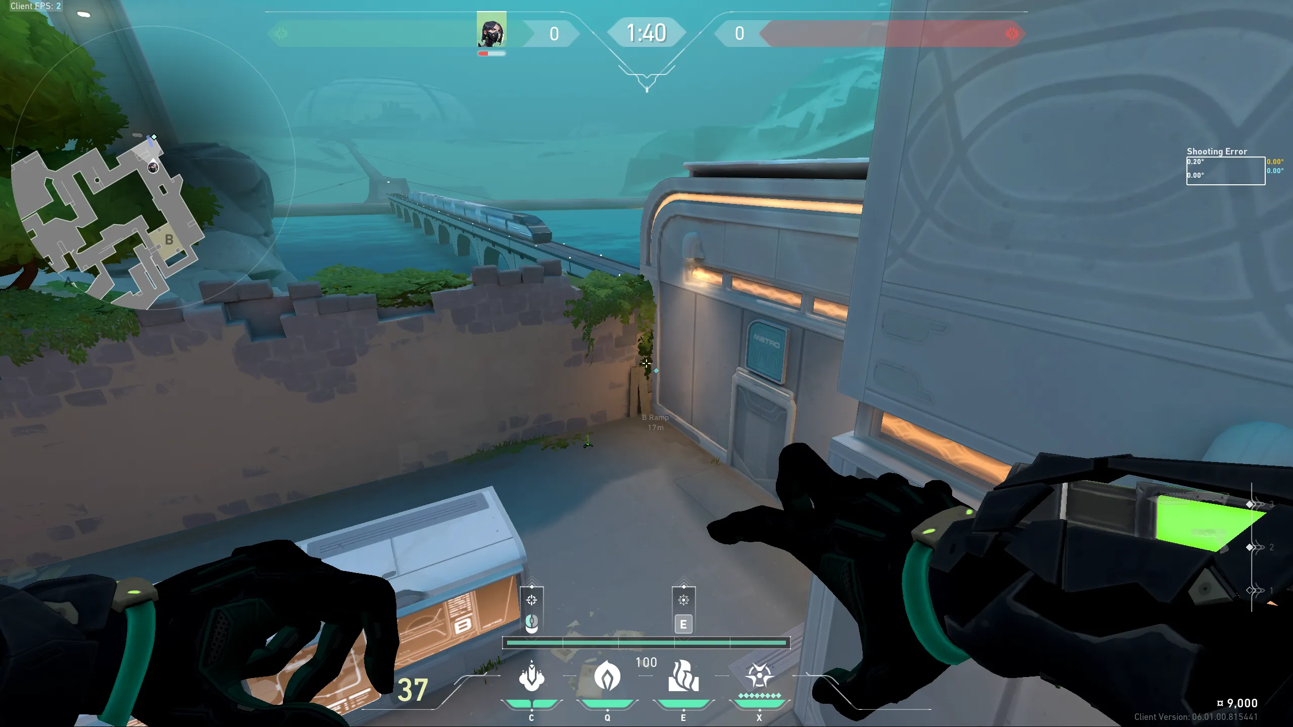 Viper Snake Bite on Pearl Attack Site B — step 1 of 3: Position — where to stand
