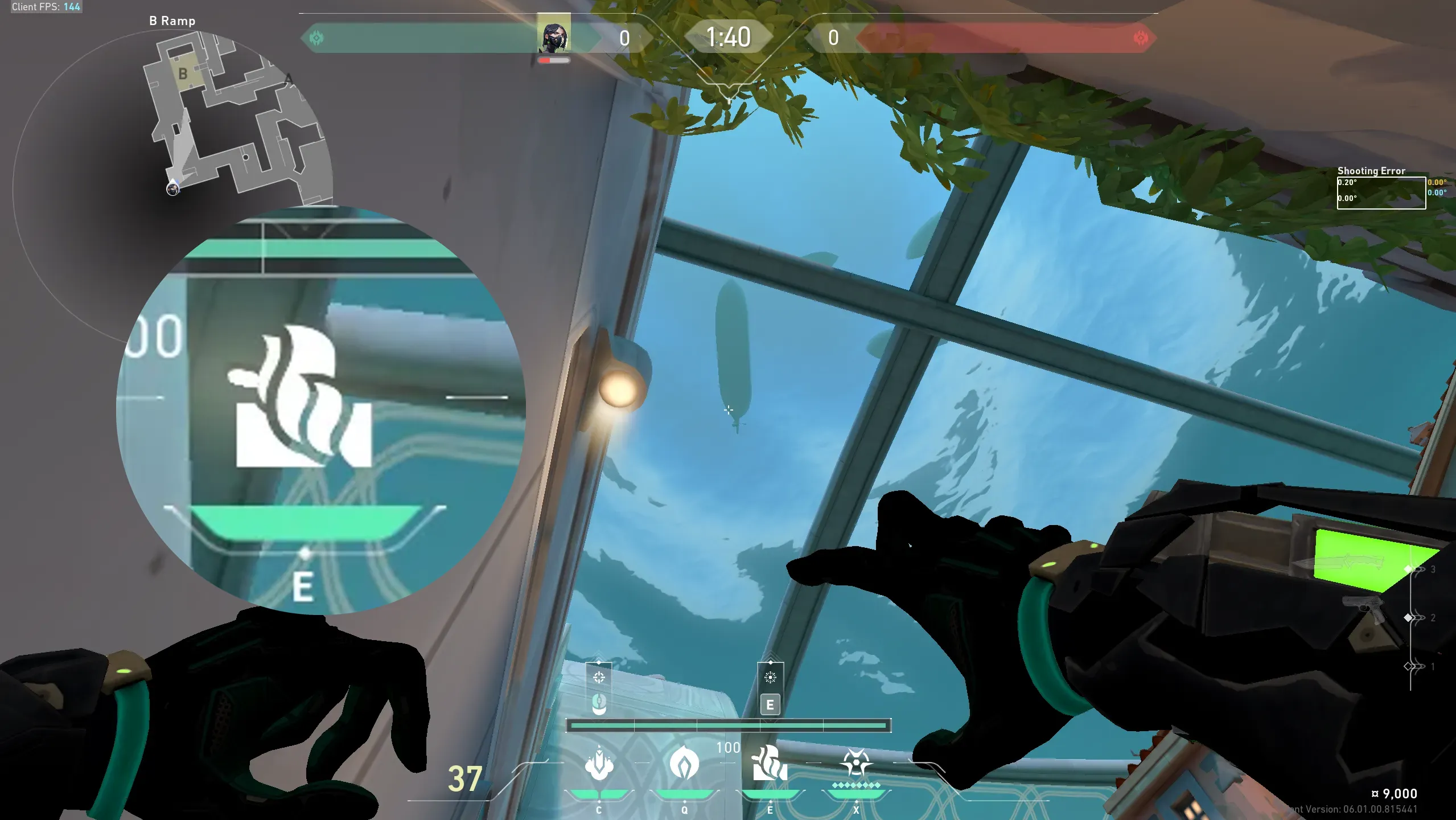 Viper Snake Bite on Pearl Attack Site B — step 2 of 3: Aim — line up the shot