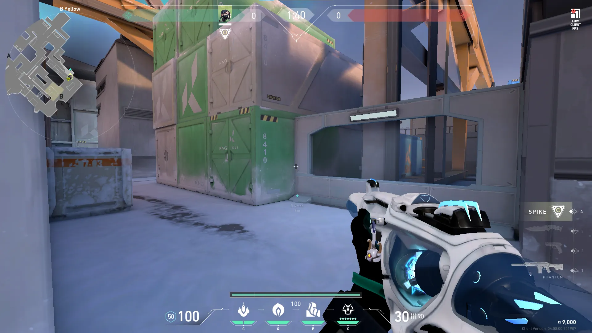 Viper Snake Bite on Icebox Attack Site B — step 1 of 3: Position — where to stand