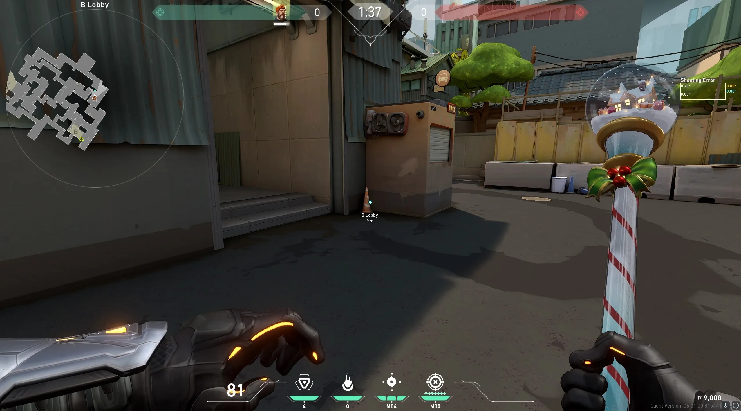 Brimstone Incendiary on Split Defense Site B — step 1 of 4: Position — where to stand