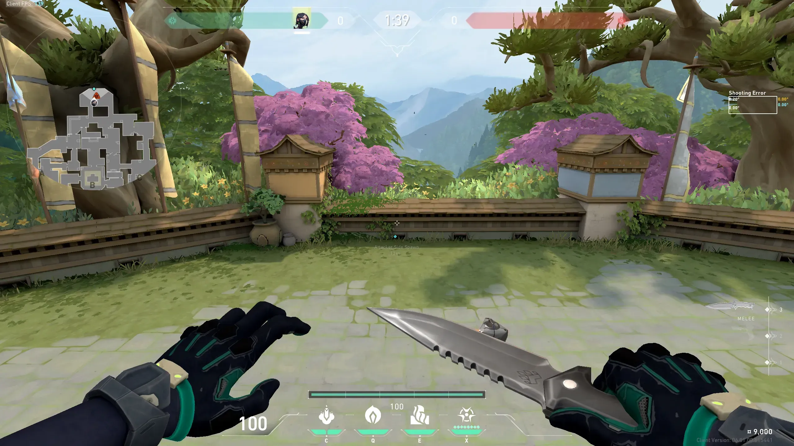 Viper Snake Bite on Haven Attack Site B — step 1 of 3: Position — where to stand