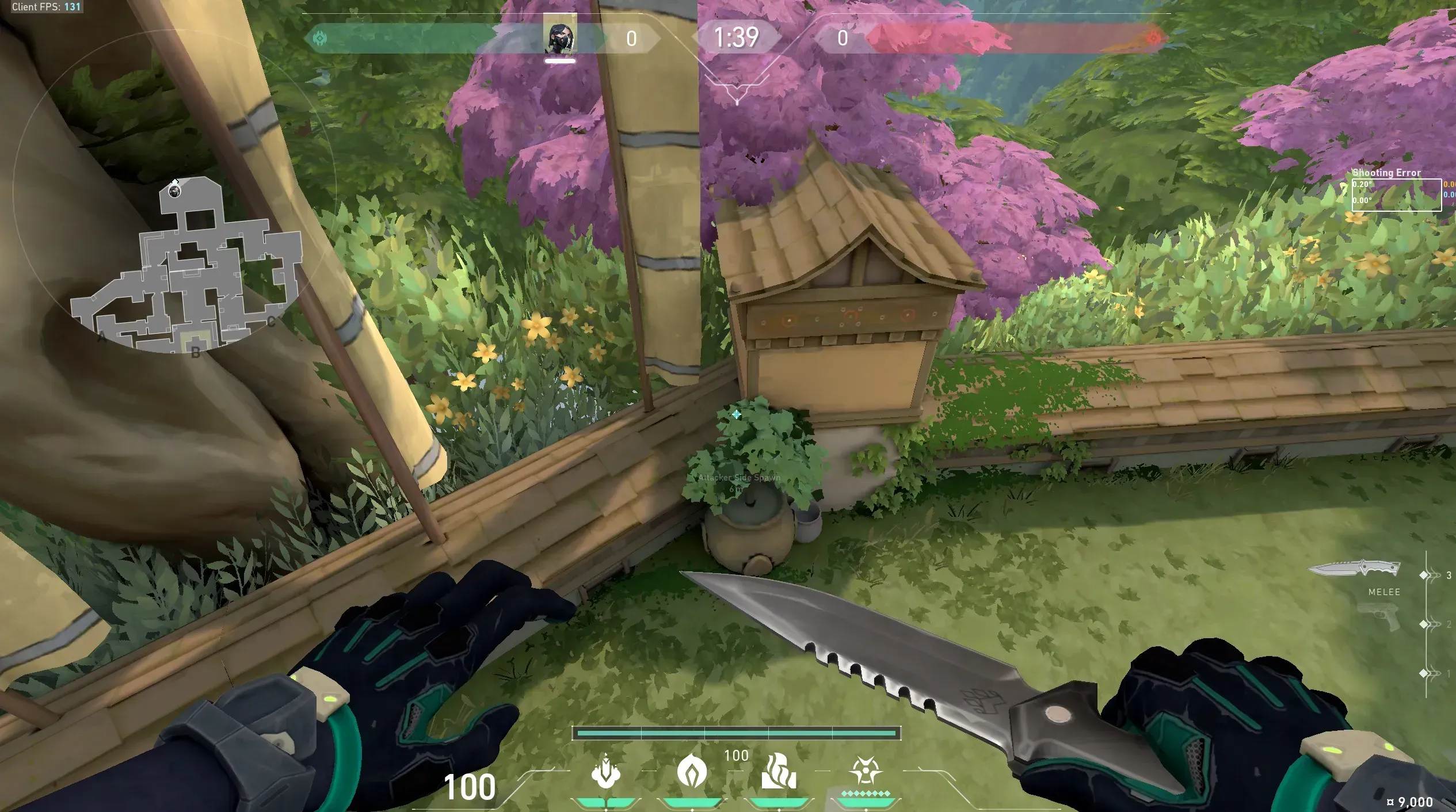 Viper Snake Bite on Haven Attack Site B — step 1 of 3: Position — where to stand