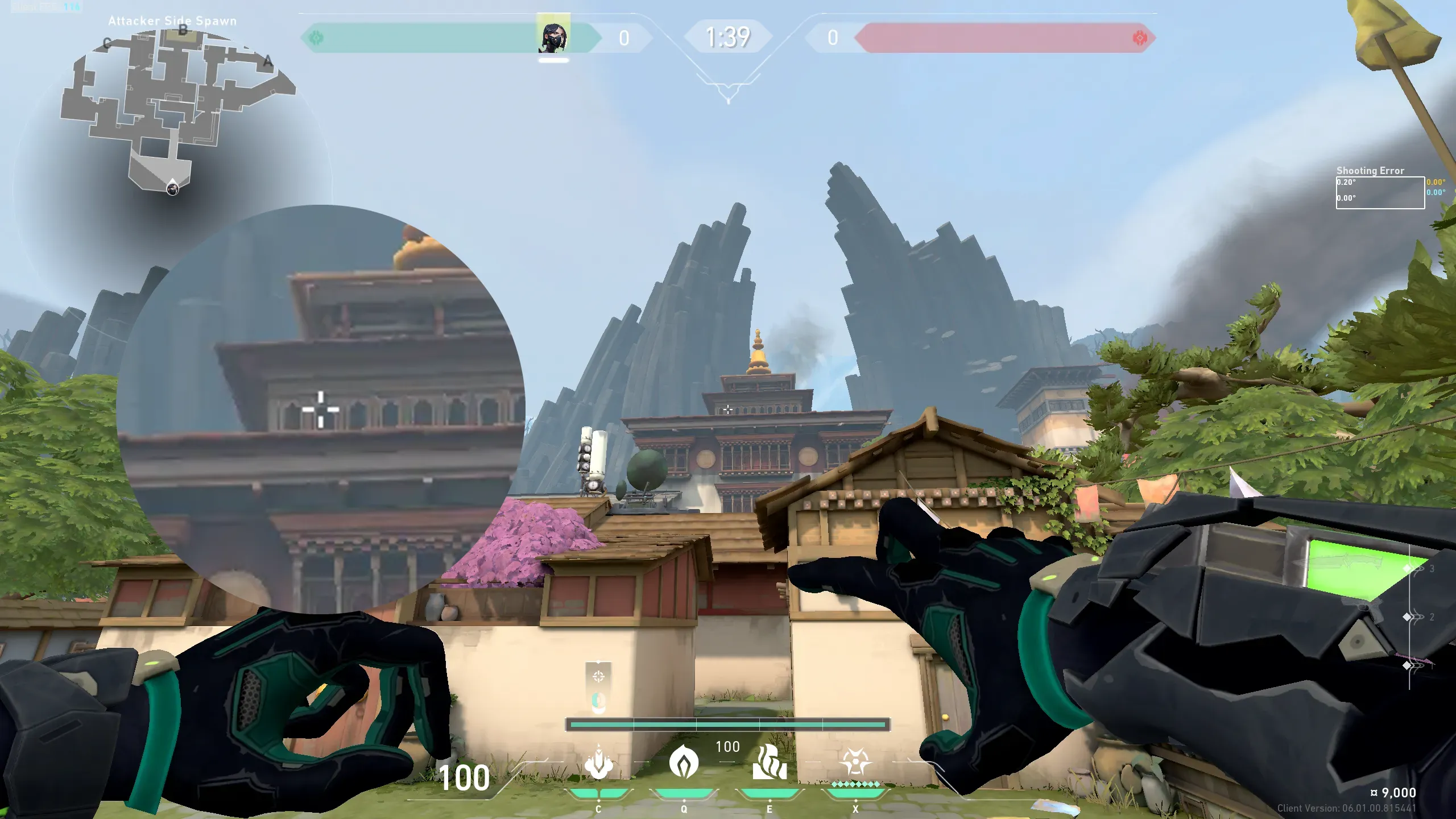 Viper Snake Bite on Haven Attack Site B — step 2 of 3: Aim — line up the shot