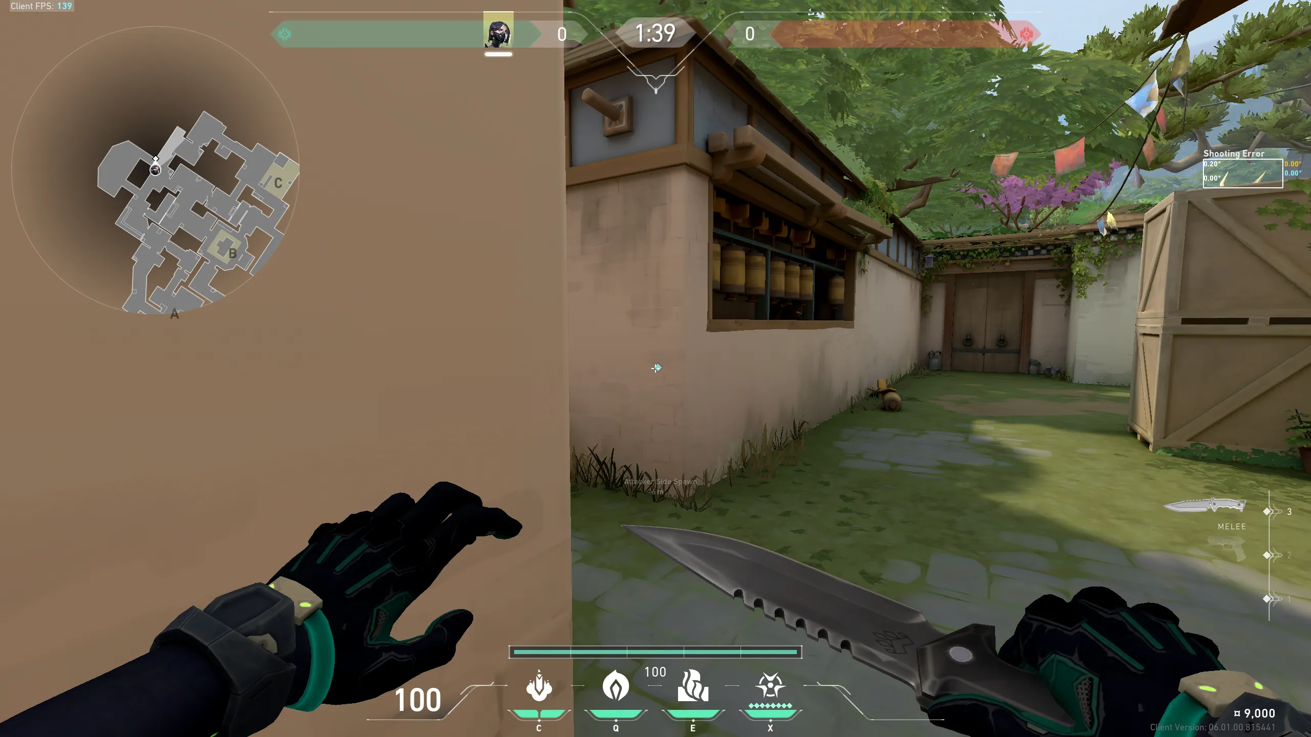 Attacking Spawn to C Default — Viper lineup on Haven