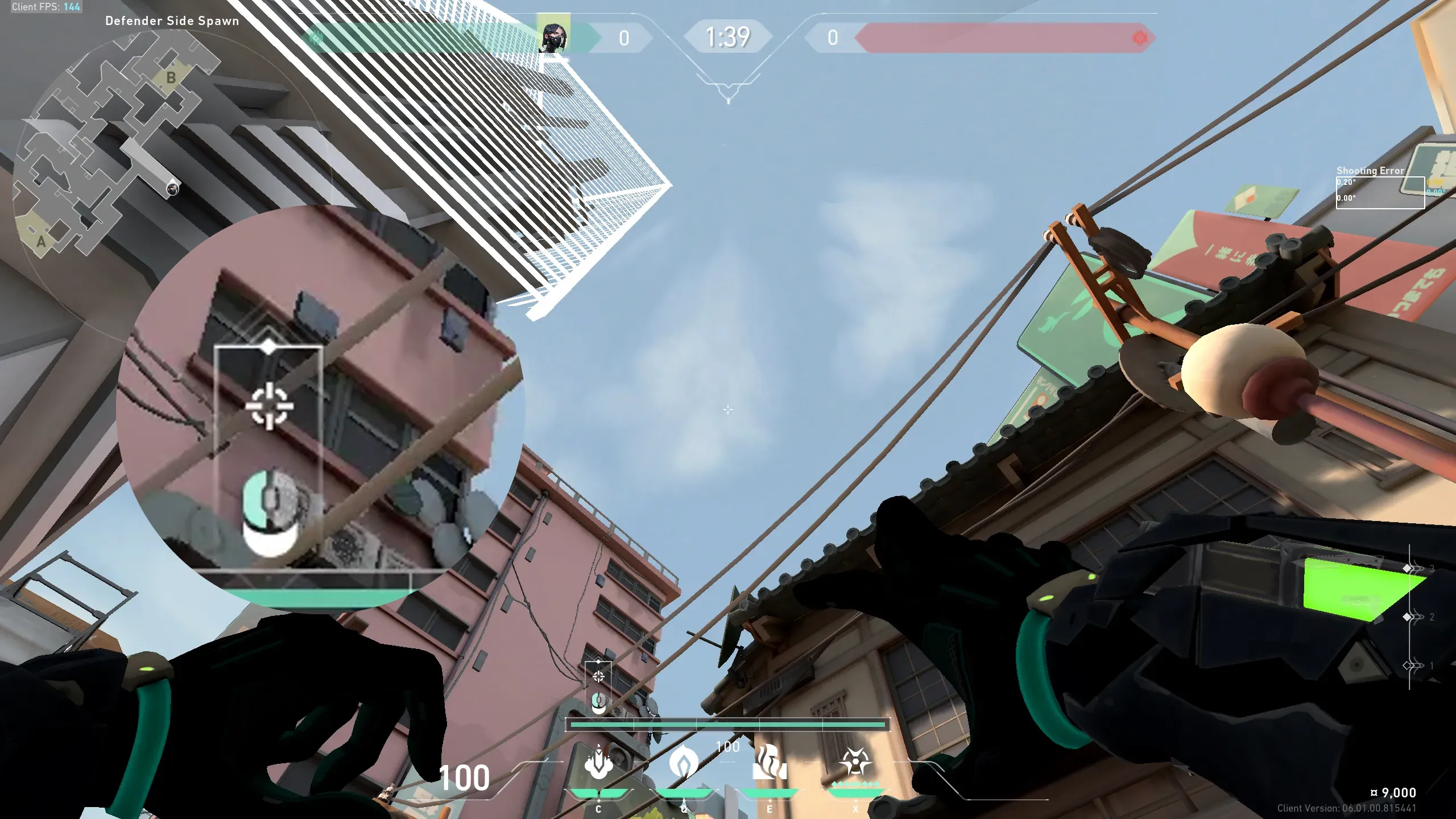Viper Snake Bite on Split Defense Site B — step 2 of 3: Aim — line up the shot