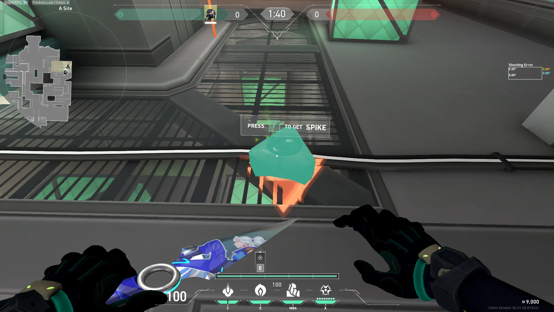 Viper Snake Bite on Icebox Defense Site A — step 1 of 4: Position — where to stand