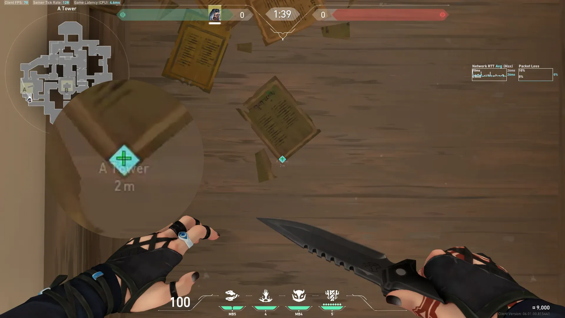 Fade Haunt on Haven Defense Site A — step 2 of 4: Aim — line up the shot