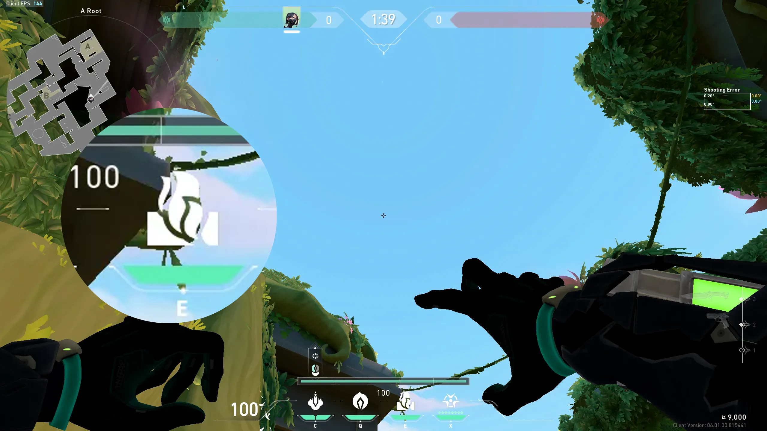 Viper Snake Bite on Lotus Attack Site A — step 2 of 3: Aim — line up the shot