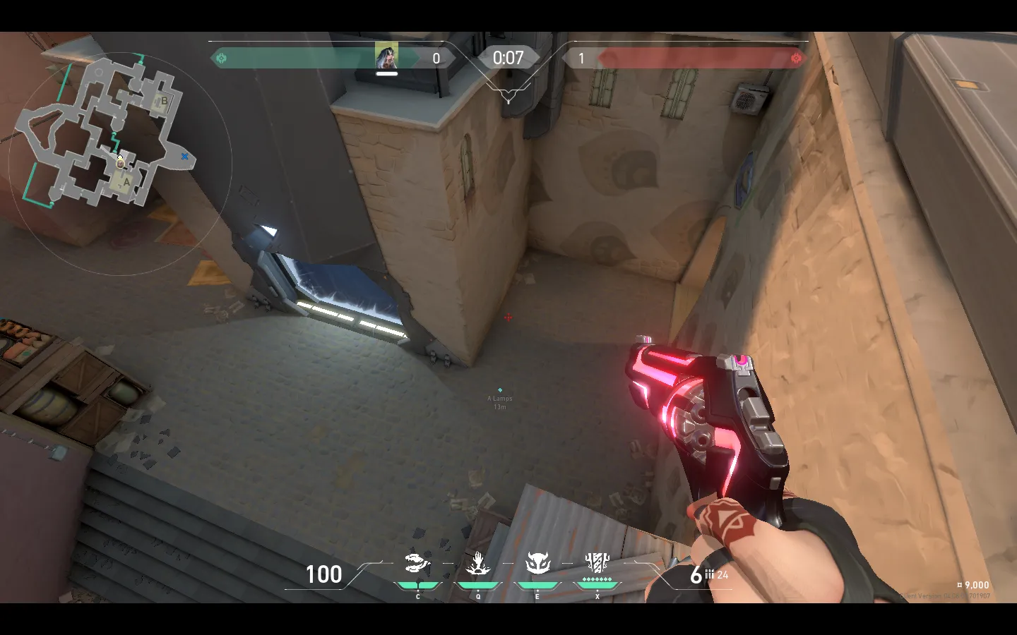 Fade Haunt on Bind Defense Site A — step 1 of 3: Position — where to stand