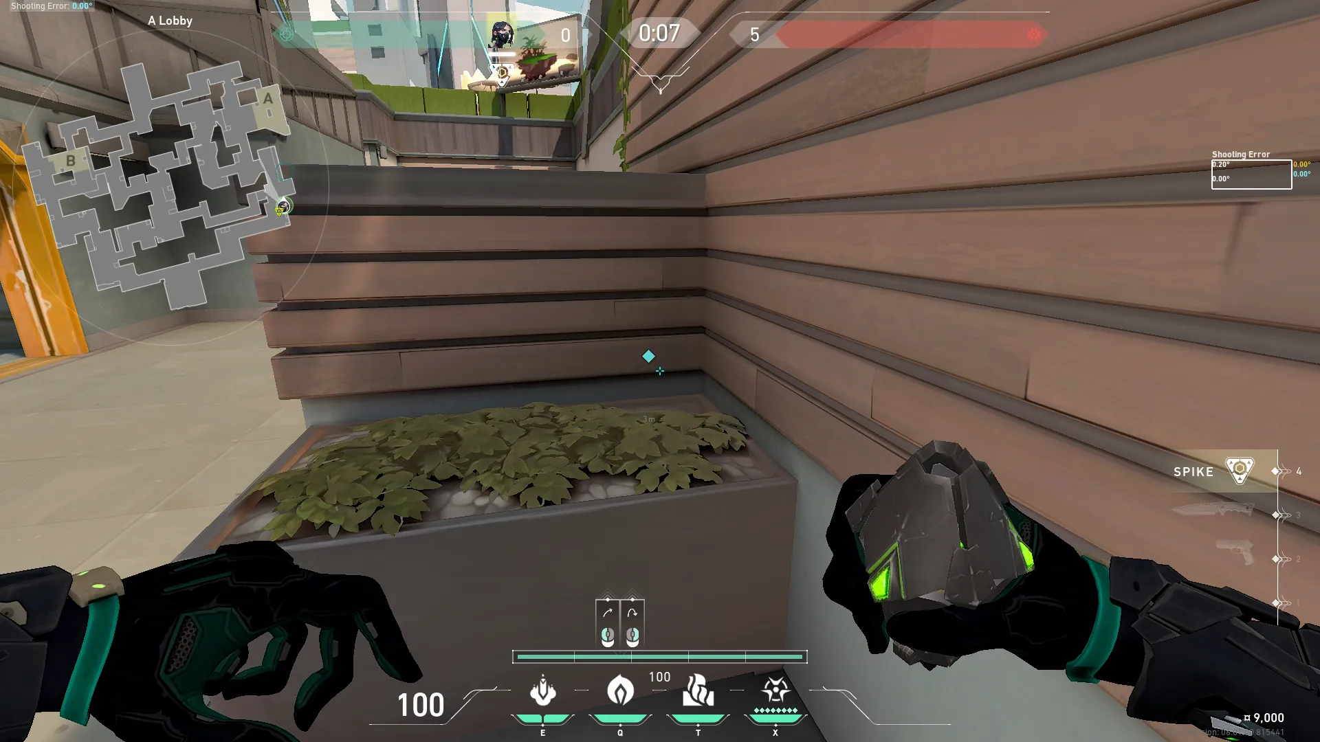 Killjoy Nanoswarm on Split Defense Site A — step 1 of 3: Position — where to stand
